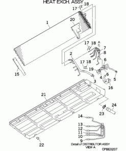 FDE71KXZE1/F HEAT EXCH. ASSY