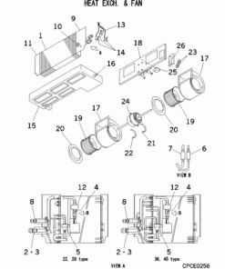FDUM45KXE6 HEAT EXCH. AND FAN