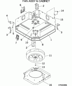FDT36KXE6A/B FAN ASSY AND CABINET