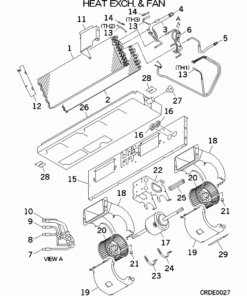 SRR25ZS-W HEAT EXCH. AND FAN