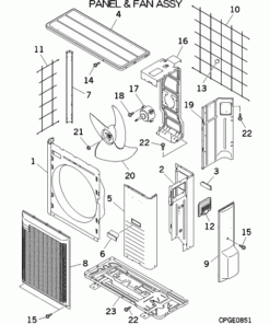 FDC100VNP-W/1 PANEL AND FAN ASSY