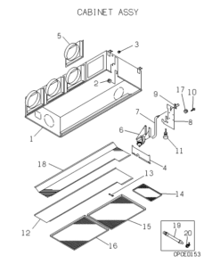 FDR408-A CABINET ASSY