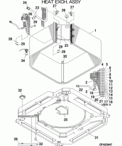 FDT140VH/B HEAT EXCH. ASSY