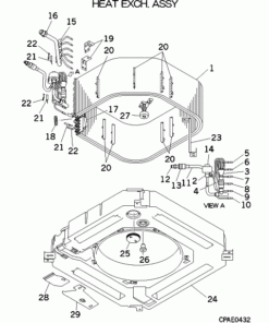 FDTC45KXZE1/H HEAT EXCH. ASSY