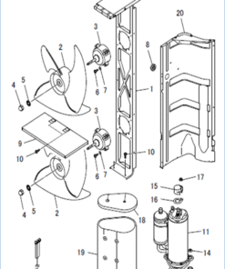 FDCA125VNX-W/1 FAN AND COMPRESSOR