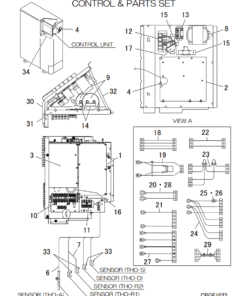 FDCA125VSX-W/1 CONTROL AND PARTS SET