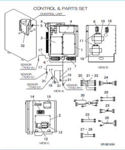 FDCA160VSA-W/1 CONTROL AND PARTS SET