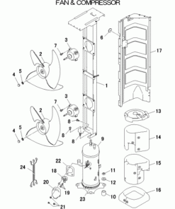 FDCA200VSA-W/1 FAN AND COMPRESSOR