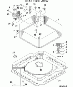 FDT71KXZE1-W/A HEAT EXCH. ASSY