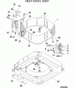 FDTC15KXZE1-W/A HEAT EXCH. ASSY