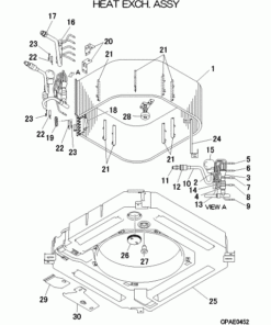 FDTC22KXZE1-W/A HEAT EXCH. ASSY