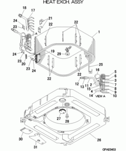 FDTC45KXZE1-W/A HEAT EXCH. ASSY