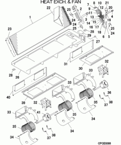 FDU160KXE6F-W/1 HEAT EXCH. AND FAN