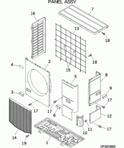 FDCA155KXZES1-W/A PANEL ASSY