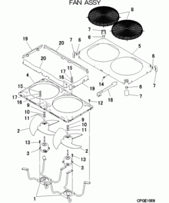 FDC224KXZRE2/1 FAN ASSY