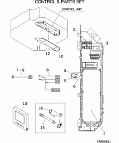 FDT28KXZE1/H CONTROL AND PARTS SET