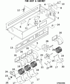 FDTS45KXE6F/F FAN ASSY AND CABINET