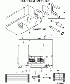 DXU34VF/1 CONTROL AND PARTS SET