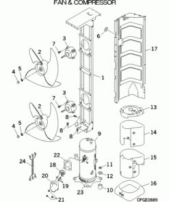 FDCA200VSA/1 FAN AND COMPRESSOR