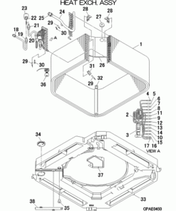 FDT112KXZE1-W/B HEAT EXCH. ASSY