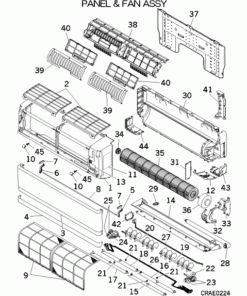 SRK50ZJX-S1/1 PANEL AND FAN ASSY