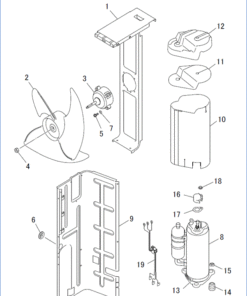 FDCA100VSA-W/A FAN AND COMPRESSOR