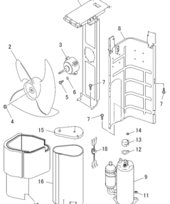 FDCA125VNP-W/1 FAN AND COMPRESSOR