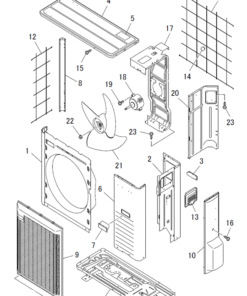 FDCA100VNP-W/1 PANEL AND FAN ASSY
