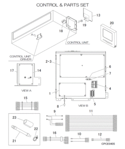 FDUA280KXZE1/B CONTROL AND PARTS SET