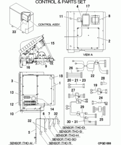 FDC90KXZEN1-W/B CONTROL AND PARTS SET