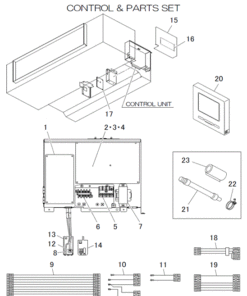 FDUA160VH/C CONTROL AND PARTS SET