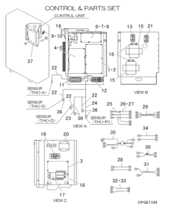 FDCA250VSA-W/1 CONTROL AND PARTS SET