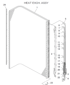 FDCA250VSA-W/1 HEAT EXCH. ASSY