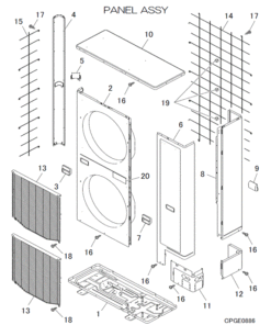 FDCA250VSA-W/1 PANEL ASSY