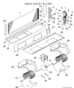 FDUA100VH/C HEAT EXCH AND FAN