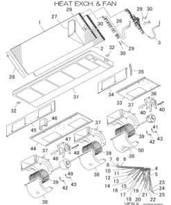 FDUA250VH/C HEAT EXCH AND FAN