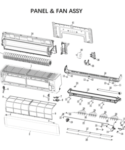 DXK24ZTLA-WFJ PANEL AND FAN ASSY