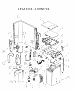 DXC05ZTLA-WJ HEAT EXCH AND CONTROL