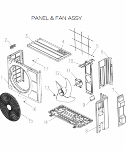 DXC05ZTLA-WJ PANEL AND FAN ASSY