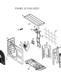 DXC18ZTLA-WJ PANEL AND FAN ASSY