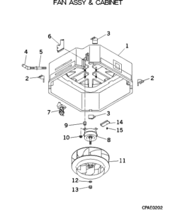 FDTA71KXE4R FAN ASSY AND CABINET