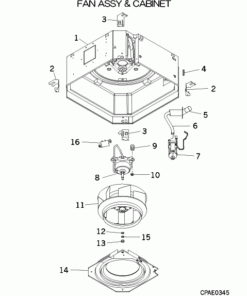 FDTC60VB/1 FAN ASSY AND CABINET