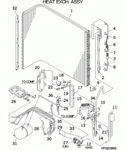 FDC140KXZES1/R HEAT EXCH. ASSY