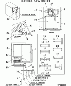 FDC155KXZEN1/R CONTROL AND PARTS SET