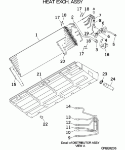 FDE45KXZE3-W/1 HEAT EXCH. ASSY