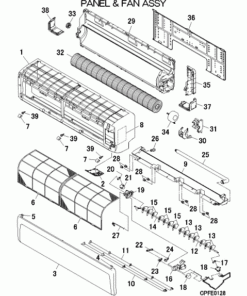 FDK71KXZE3-W/1 PANEL AND FAN ASSY