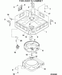 FDT36KXZE3-W/1 FAN ASSY AND CABINET