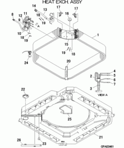 FDT36KXZE3-W/1 HEAT EXCH. ASSY