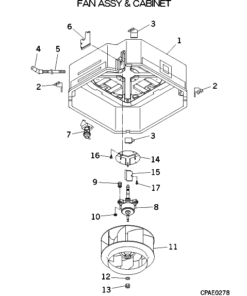 FDTA90KXE4R FAN ASSY AND CABINET