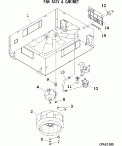 FDTW56KXZE3-W/1 FAN ASSY AND CABINET